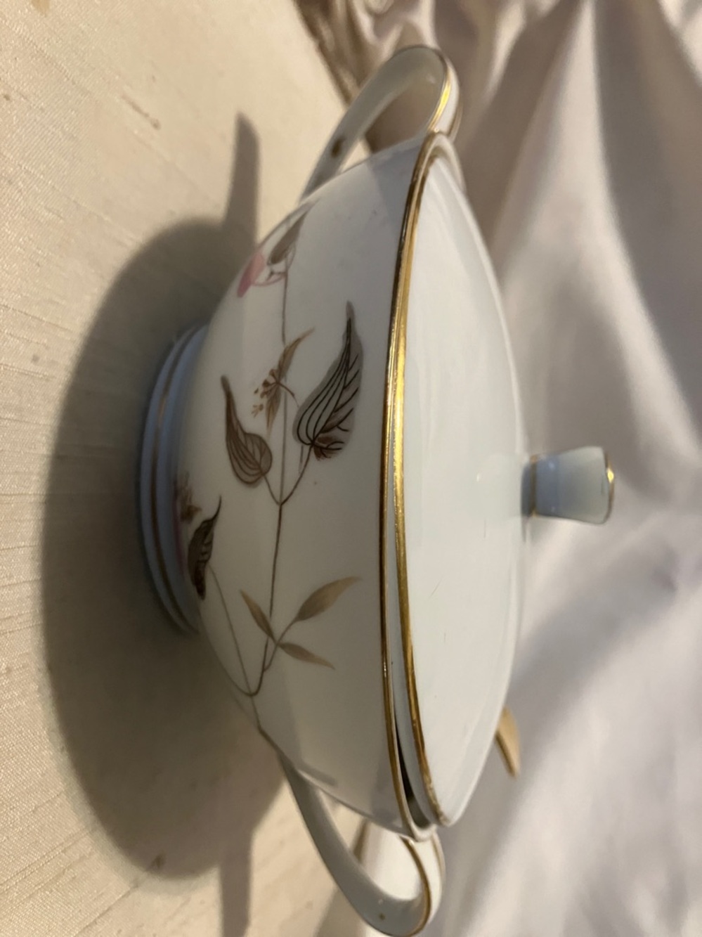 Vintage Noritake China covered dish with cover n golden spoon - Picture 5 of 10
